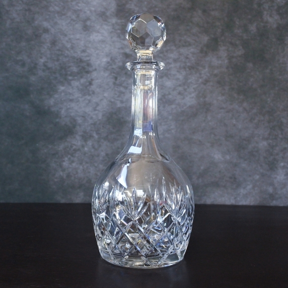 Vintage Samobor Kristal Large Hand Cut Lead Crystal Wine Liquor Whiskey Decanter